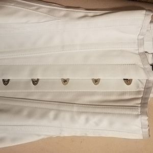 Flexible steel boning underbust corset